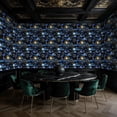 thumbnail image 5 of Boho Peel and Stick Wallpaper Ethereal Cosmic Painting Moons Stars Billowing Clouds 23.6in x 9.8ft Self Adhesive Removable Wall Paper Renter Friendly Wall Covering for Bedroom Nursery Cabinet, 5 of 8