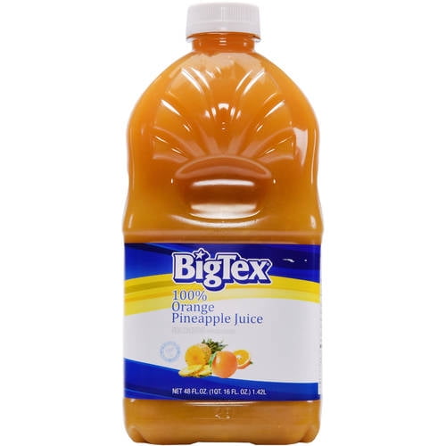 BigTex 100 Orange Pineapple Juice, 48 Fl Oz