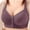A_ Purple, variant on Big Bust Front Clip Wireless Support Bra, Seamless Mesh Side Contour Anti-Droop All-Day Sleep Lingerie Purple 46