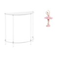 thumbnail image 1 of Mesa Auxiliar De Bailarina De Acrílico Para Espacios Pequeños Con Escultura De Niña De Resina, Mesa Auxiliar, Mesita De Noche Delgada Para Baño, Decoración De Sala De Estar, Regalo De, 1 of 8