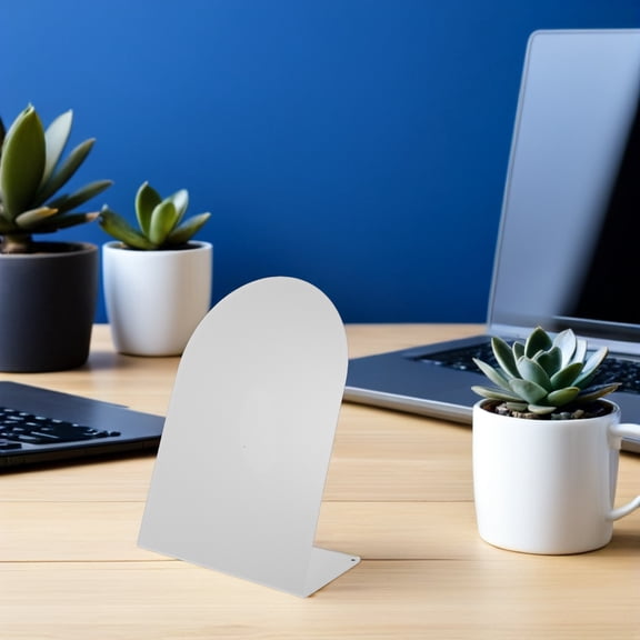 RENACLIPY Small Magnetic Bulletin Board, White Desktop Display Stand for Notes, Memos, Photos, Task Planning, Home Office