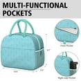 thumbnail image 6 of Lunch Bag Lunch Box for Women Reusable Insulated Lunch Bags,Water-Resistant Light Blue Anchor Cooler Lunch Tote Bag, Large Capacity for Work Travel Picnic, 6 of 6