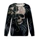 thumbnail image 4 of Sudadera para Mujer Sudaderas con Cuello Redondo Moda Impreso Blusa de Manga Larga Casual Pullover Tops Sudaderas Odeerbi ODB-5, 4 of 5