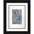 thumbnail image 1 of Shamp, Cindy 14x18 Black Ornate Wood Framed with Double Matting Museum Art Print Titled - Blue Maze III, 1 of 4