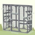 thumbnail image 3 of PawHut Catio avec 6 Plateformes, Toit Weatherproo, Enclos Extérieur pour Chat - Gris, 3 of 9