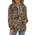 thumbnail image 4 of Snakeskin Brown Men's Women New Sweatshirt Hoodie Men's Plus Size Sweatshirt Hooded Sweatshirt 3d Printed Street Men's Cloth, 4 of 6