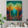 thumbnail image 4 of Whimsical Flower Tree Canvas Wall Art Print, Living Room Bedroom Boho Entryway Decor, 4 of 8
