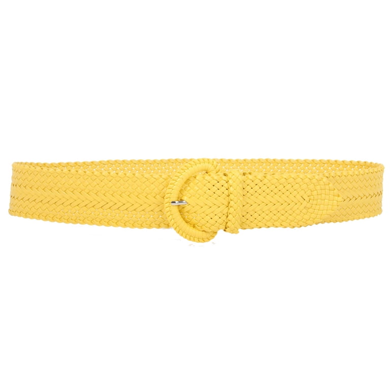 2 Inch Wide Hand Made Soft Metallic Woven Braided Round Belt  display picture 3