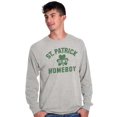thumbnail image 5 of Funny Irish St. Patrick is My Homeboy Long Sleeve TShirt Men Women Brisco Brands S, 5 of 6