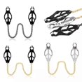thumbnail image 1 of Nipple Clamps Non Piercing Nipple Clips with Chain on Jewelry Clamps for Women Body Jewelry New Fashion Jewelry, 1 of 5