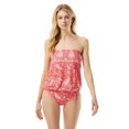 thumbnail image 2 of MICHAEL KORS Geranium Blouson Bandeau Tankini Swim Top, US Medium, NWOT, 2 of 4