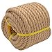 thumbnail image 3 of Twisted Manila Rope Jute Rope (3/4 in x 50 ft) Natural Thick Hemp Rope for Crafts, Railings, Hammock, Decorating, 3 of 4