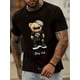 thumbnail image 1 of Cool Bear Print, Men's Graphic T-shirt, Casual Comfy Tees For Summer, Mens Clothing, 1 of 6