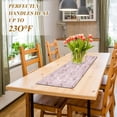 thumbnail image 3 of FREEAMG Seamless Pattern Marble Rose Gold Long Trivet Table Runner Non-Slip Heat Resistant Table Protector Waterproof Easy to Clean Hot Pads Pot Holders Table Mats, 3 of 7