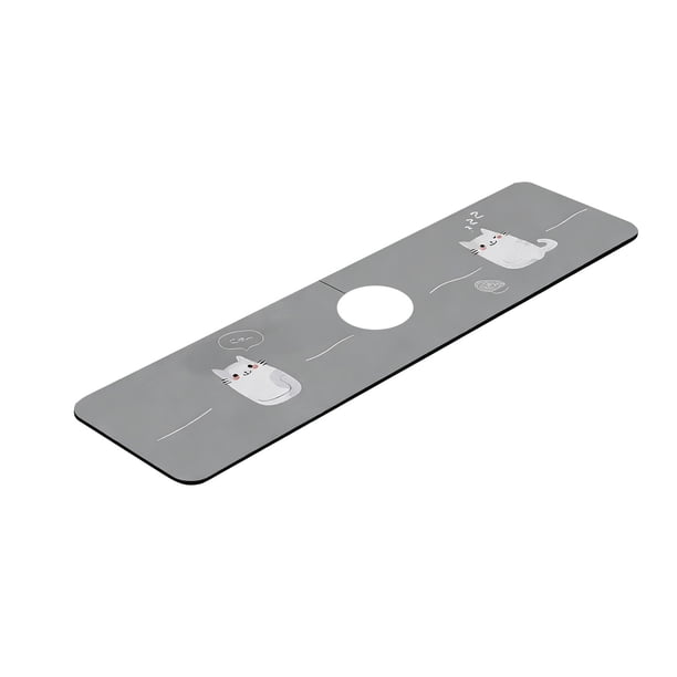 Pisexur Batería de cocina Alfombrilla absorbente de tierra de diatomeas para grifos de cocina. Alfombrilla antisalpicaduras y escurridora para fregaderos y lavabos. A para la cocina del hogar