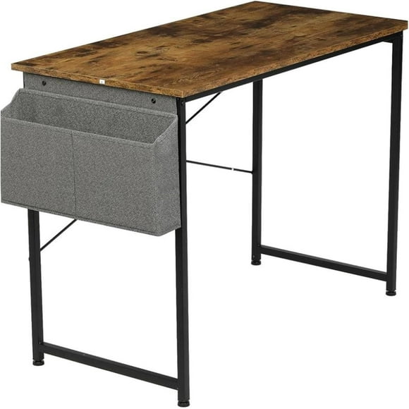 Computer Office Desk 40,47 Inch Writing Small Space Study Table Modern Simple Style Worktable with Storage Bag Compatible with Home, Dining Table