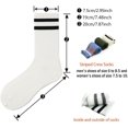 thumbnail image 3 of Jtbuh XLY women's men's selected Athletic round neck socks cotton stripe socks 5/10 pairs, 3 of 4