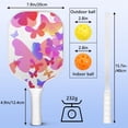 thumbnail image 4 of Pickleball Paddles Set Of 2, Fiberglass Surface, Butterfly, Spring Print, 4 Balls & Bag, 4 of 5