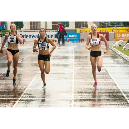 Canvas Print Sport Race Athletics Women Career Sprint Run Stretched Canvas 10 x