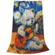thumbnail image 2 of Fotbe Dog Guitar Starry Night Manta de Franela Acolchonada con Estampado, Súper Suave y Esponjosa, Extra Grande para Sofá, Cama, Uso Todo el Año-80"x60", 2 of 7