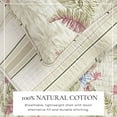 thumbnail image 2 of Great Bay Home Tropical Palms Reversible King / California King Cotton Quilt Set, 2 of 6