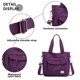 thumbnail image 3 of Bolso de mano de lona para mujer, bolso bandolera de hombro, bolso pequeño, bolsos de trabajo con asa superior y múltiples bolsillos, 3 of 5