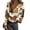 Brown(Floral Print), variant on Shirts for Women Long Sleeve Vintage Ribbed Slim Fit Vintage Floral Print Underwear Tops Spring Fall Trendy Party Casual V Neck Undershirts S