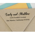 thumbnail image 2 of Printtoo Custom Return Address Stamper Personalized Wedding Invitation Rubber Stamp Gift, 2 of 6