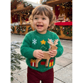 thumbnail image 4 of RUINIXCW Toddler Baby Baby Girl Boy Christmas Ugly Sweater Fall Winter Xmas Fuzzy Mohair Knit Sweaters Infant Girl Boy Warm Jumper Pullover Tops, 4 of 10
