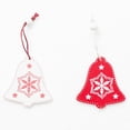 thumbnail image 3 of 12x Christmas Bell Hanging Tags Wood DIY Ornament Xmas Tree Hanging Pendants, 3 of 9