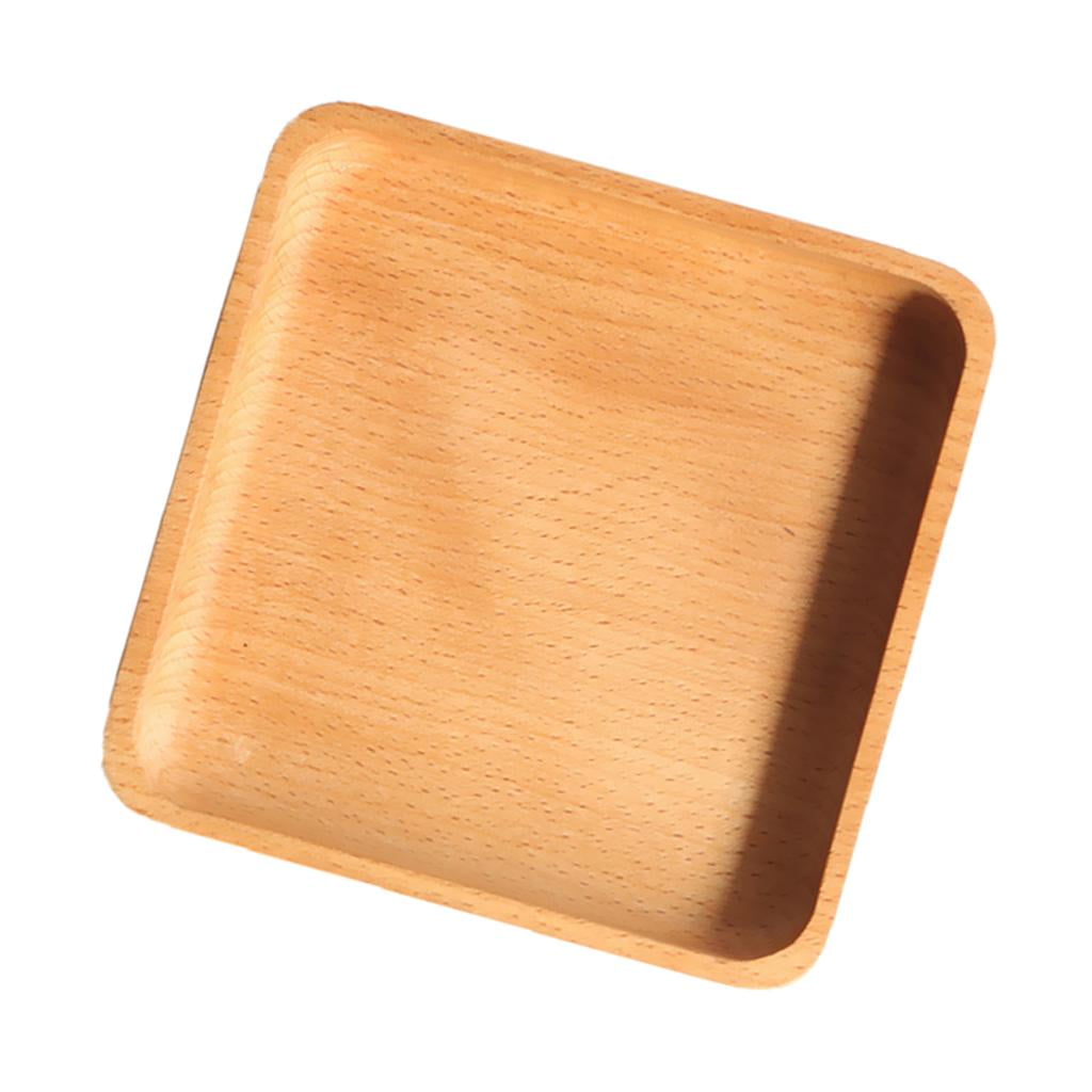 Details about   Natural Beech Serving Fruit Bread Plates Wooden Children Dish Tea Bed Tray 