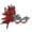 A005- Red, variant on Lace Masquerade Mask for Women 10 Inch Peacock Feather Rhinestone Eye Mask for Masquerade Party Prom Mardi Gras Halloween Green, 1 Pack