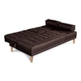 thumbnail image 4 of Sofá Cama Makora Lino Chocolate Modelo Queen Con Portavasos, 4 of 7