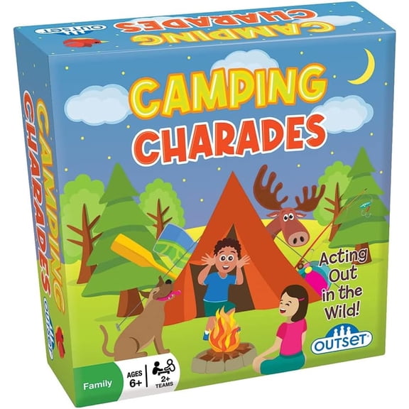 Camping Charades – A Family Fun Game for Acting Out in The Wild – Contains 110 Cards for 2 or More Teams Ages 6 and up