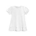 thumbnail image 4 of Girls Puff Short Sleeve T Shirts Kids Summer Casual Clothes Ruffl𝐞 𝐇em Base Layer Tops Teen Crewneck Loose Fit Workout Tee, 4 of 4