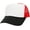Black/White/Red, variant on Classic Foam Front Mesh Back Trucker Hat Baseball Cap Plastic Adjustable Snapback