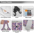 thumbnail image 3 of Leopard Full Print Drawstring Cosmetic & Makeup Bag – Large Portable Makeup Organizer with Inner Zipper Pocket & Mesh Compartment, Travel Toiletry Bag for Women, 3 of 5