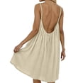 thumbnail image 7 of Horkkom Beach Dresses for Women Sleeveless Cami Backless Dresses Summer Flowy Midi Dresses M, 7 of 7
