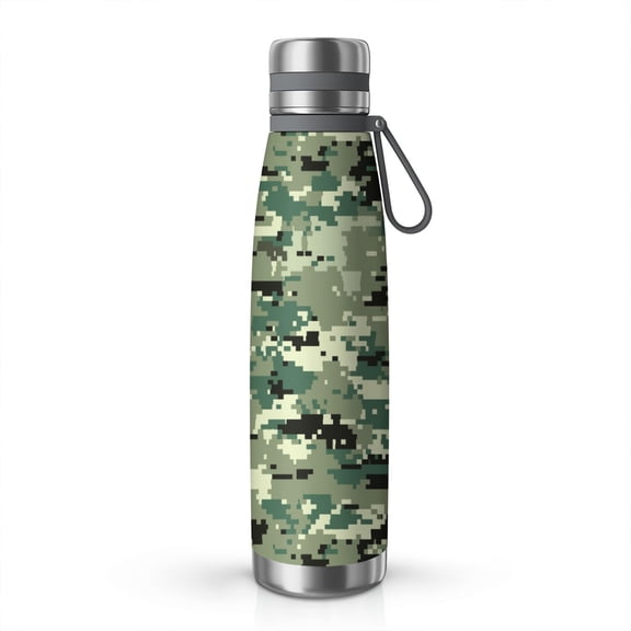 29oz Insulated Water Bottle with Tea Infuser, Stainless Steel Travel Mug, Camouflage Print