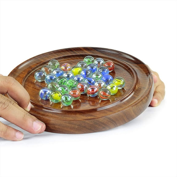 Nagina International Wooden Rosewood Crafted Peg Solitaire Wooden Crafted Adult's Games