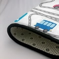 thumbnail image 5 of LNWH Cartoon Buses Cars Roads Rug for Bedroom Living Room, Non-Slip Soft Foldable Carpet, 63" x 48", 5 of 6