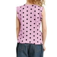 thumbnail image 4 of ZACPNCV Girls Dance Gymnastics Tank Tops Trim Everyday Casual Wear Pink 5-6 Years, 4 of 6