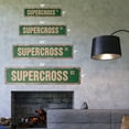 thumbnail image 2 of SUPERCROSS Vintage Plastic Street Sign dirtbike motorcycle racer race bike | Indoor/Outdoor |  18" Wide, 2 of 4