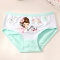 thumbnail image 6 of LYMAYTER Little Girls Panties Underwear Kids Cotton Breathable Four Corners Shorts for 2-12 T Toddler Printing Soft Triangle Boxer Briefs 4 PCS, 6 of 9
