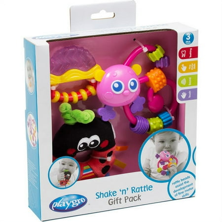 Playgro Girls' Shake 'n' Rattle Gift Pack, Pink