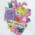 thumbnail image 3 of CafePress - Self Love Club Heart Sweatshirt - Women's Zip Hoodie, 3 of 4