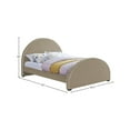 thumbnail image 3 of Meridian Furniture Brody Full Velvet Upholstered Bed in Beige, 3 of 7