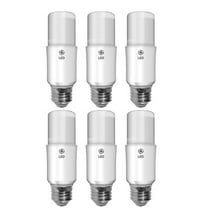 (6 bulbs) GE 66256 - bright stik LED Tubular Light Bulb 5 watt 450 lumen 2700K LED