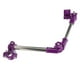 thumbnail image 5 of Paraguas de bicicleta de acero inoxidable, soporte giratorio de 360 grados para cochecito de exterior, soporte para paraguas, color morado, 5 of 14