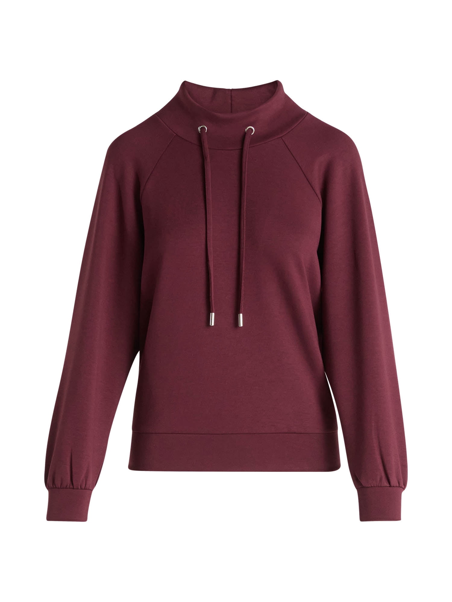 Scoop Women's and Women's Plus New Scubaknit Funnel Neck Sweatshirt, Sizes XS-4X